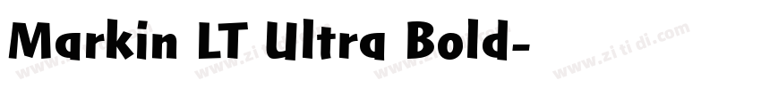 Markin LT Ultra Bold字体转换